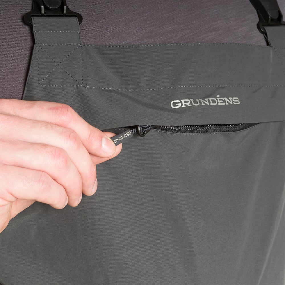 Grundens Full Share Bib - Waterproof & Breathable Fishing Gear, Adjustable Suspenders, Articulated Knees - Image 5