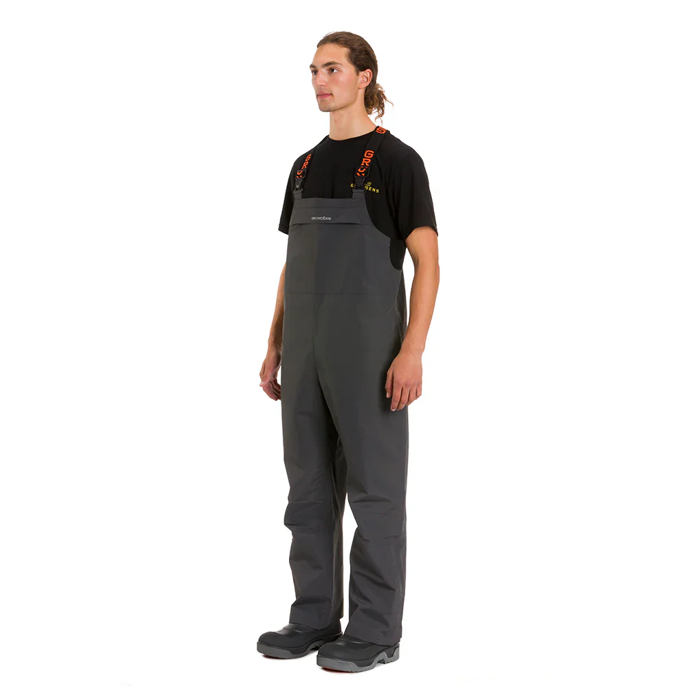 Grundens Full Share Bib - Waterproof & Breathable Fishing Gear, Adjustable Suspenders, Articulated Knees - Image 7