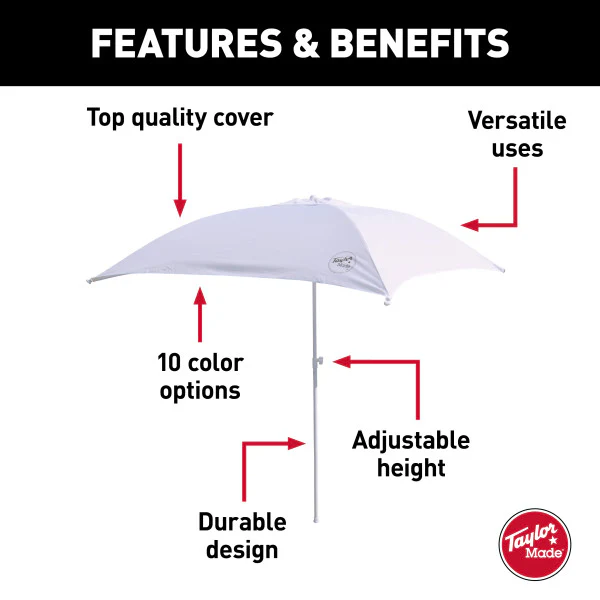 Taylor Made 22042 Anchorshade III 6' x 6', White - Image 3